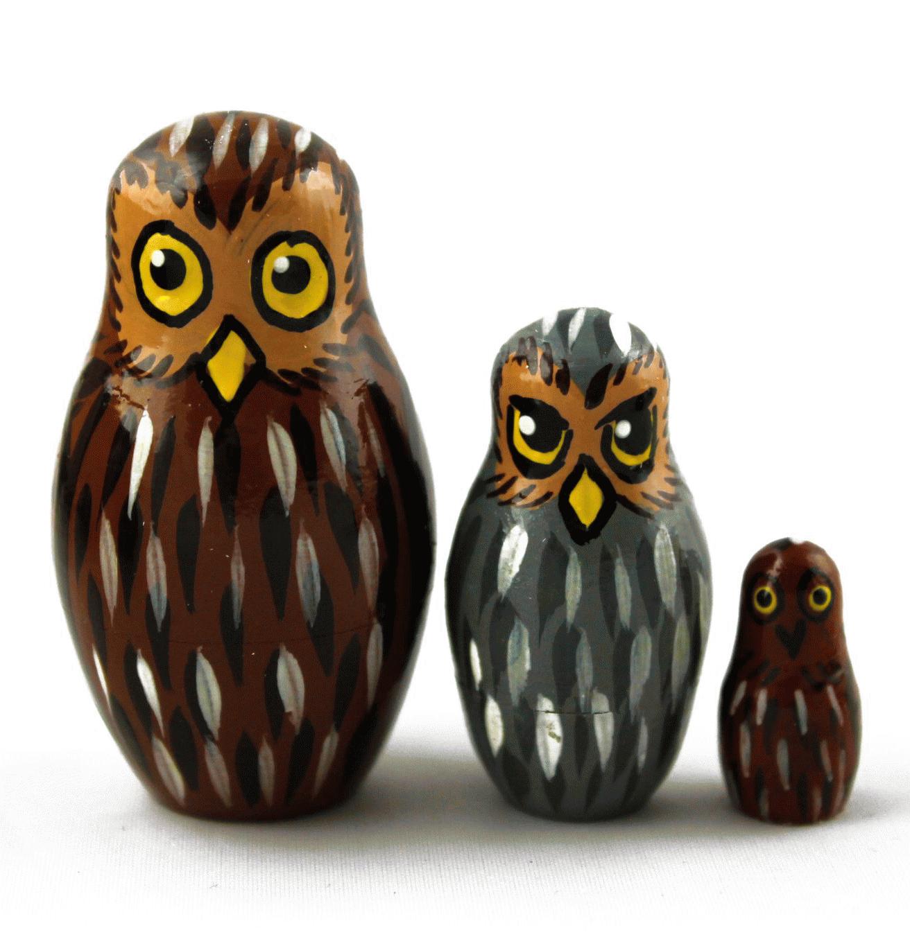 Owl Matryoshka Set