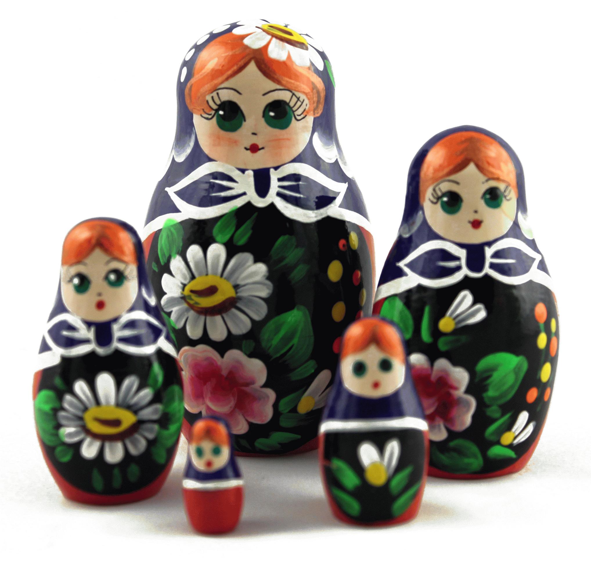 Floral Matryoshka Nesting Dolls