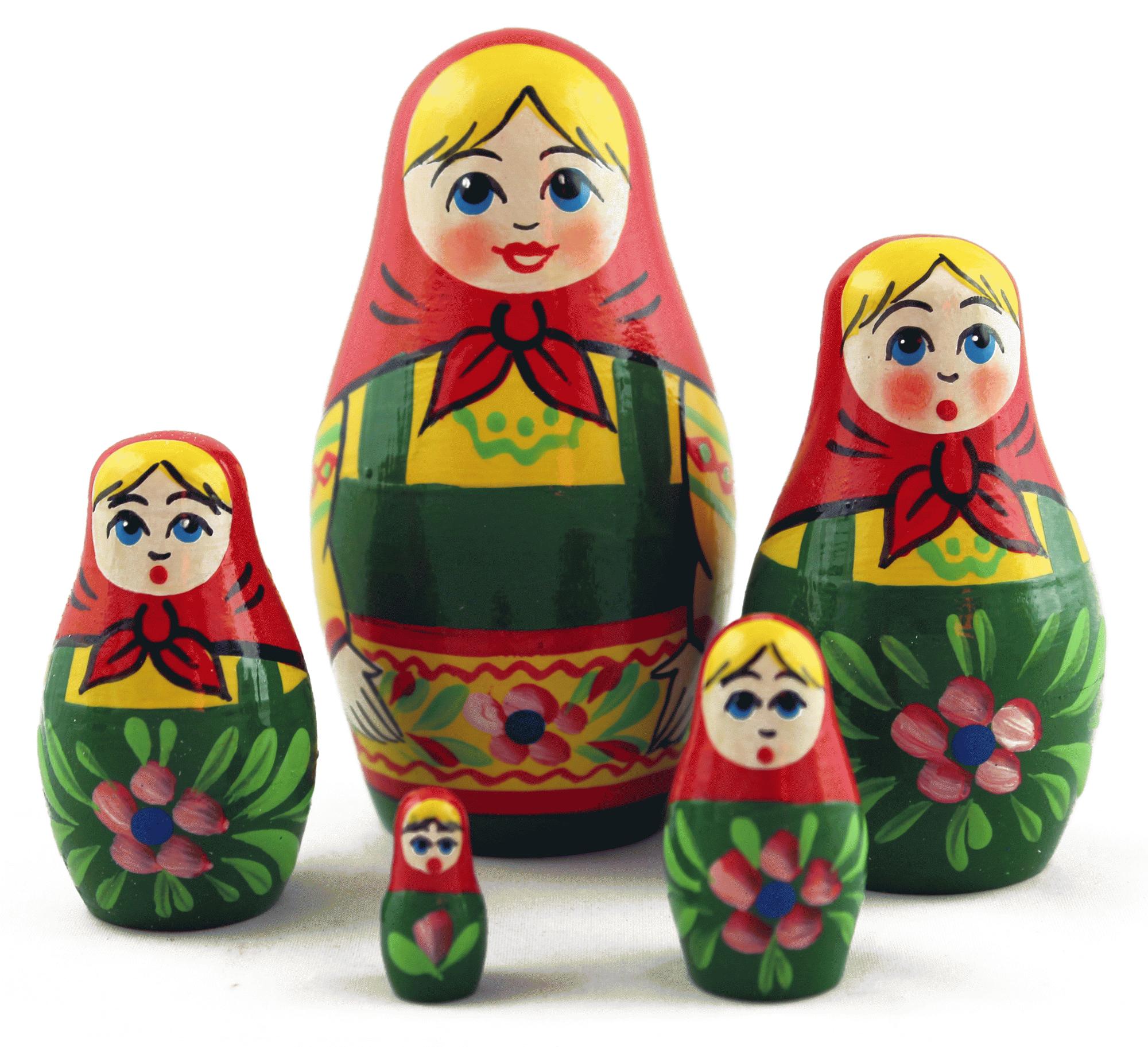 Floral Matryoshka Nesting Dolls