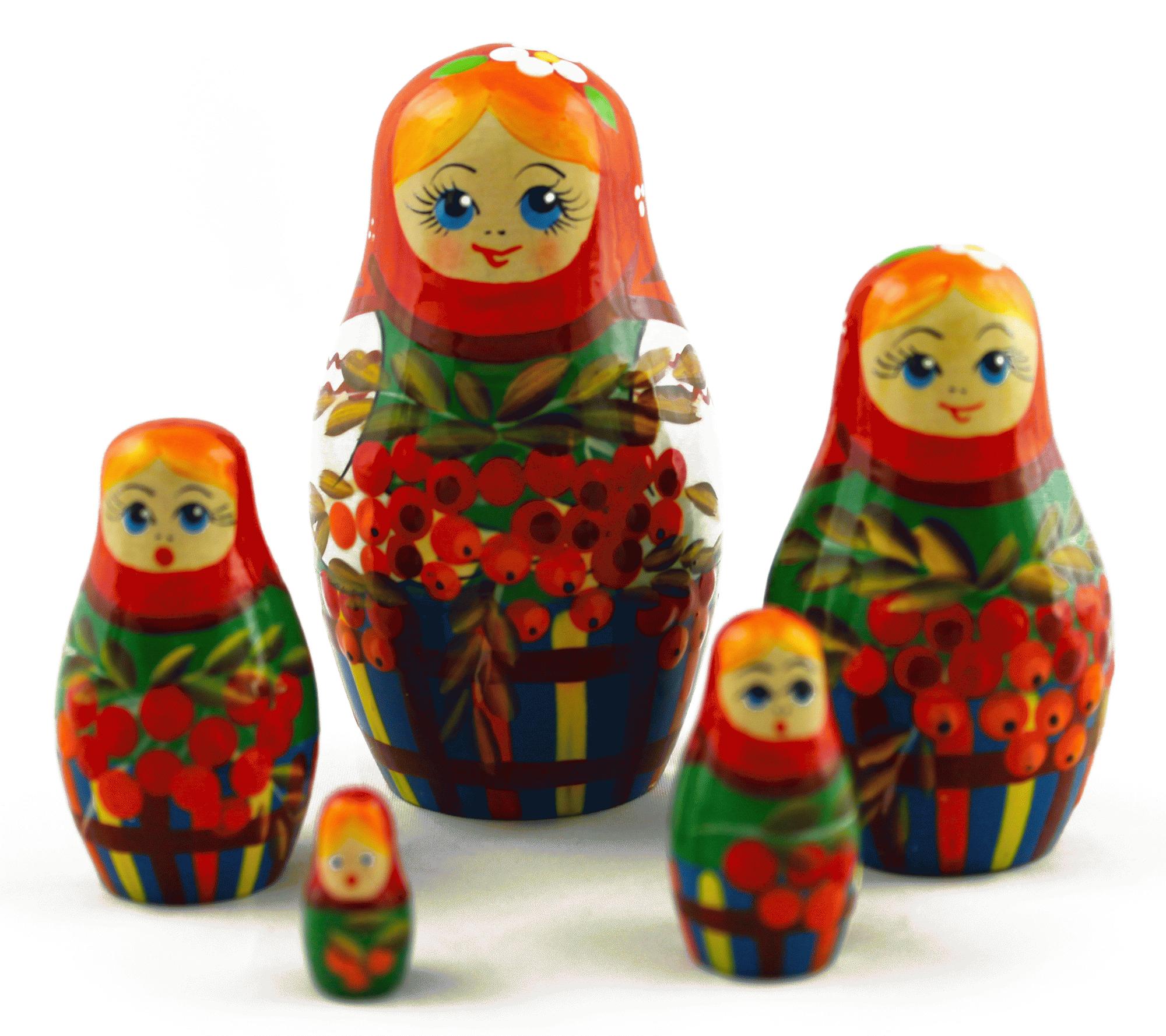 Berry Basket Matryoshka Dolls