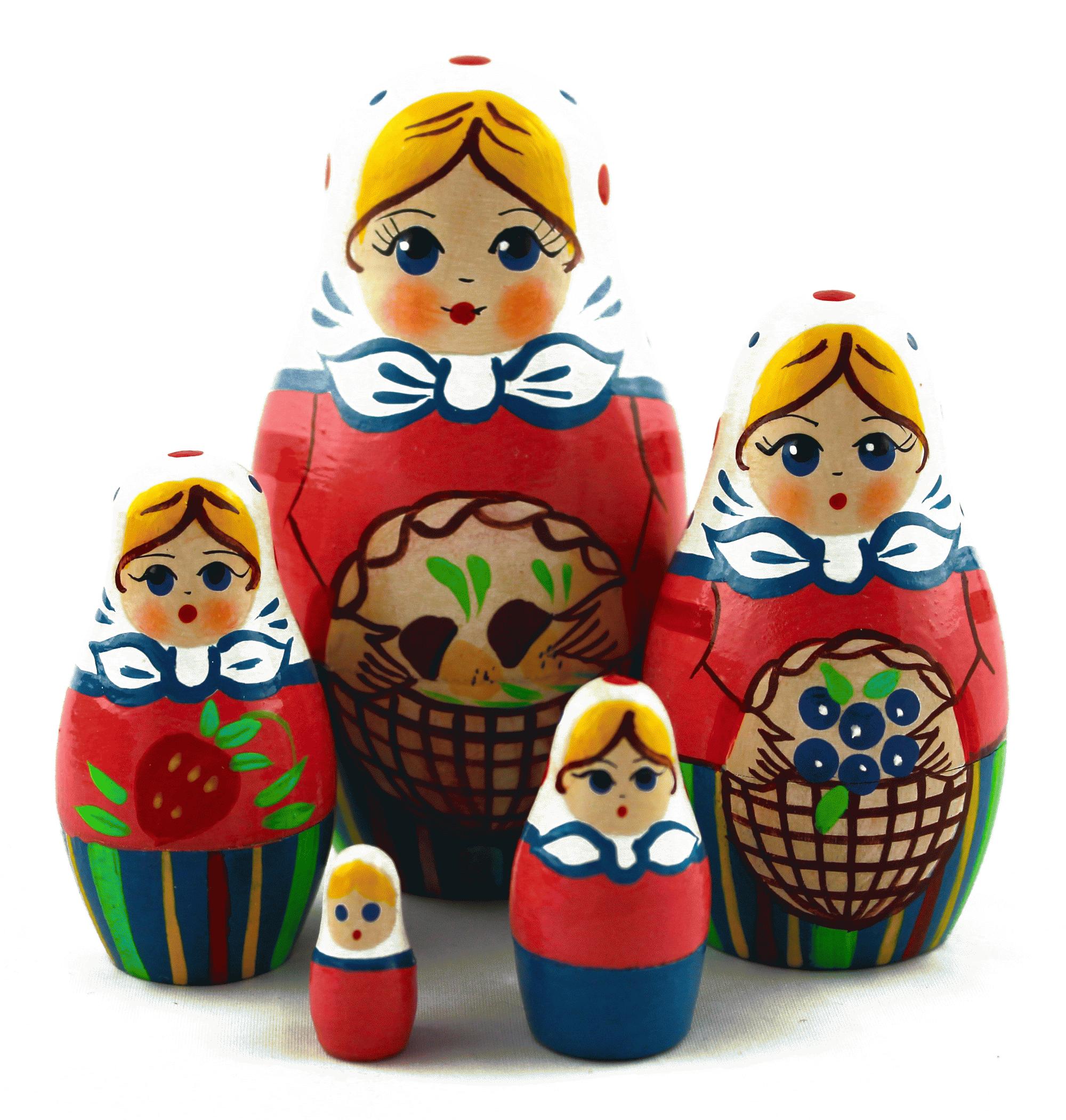 Fruit Basket Matryoshka Dolls