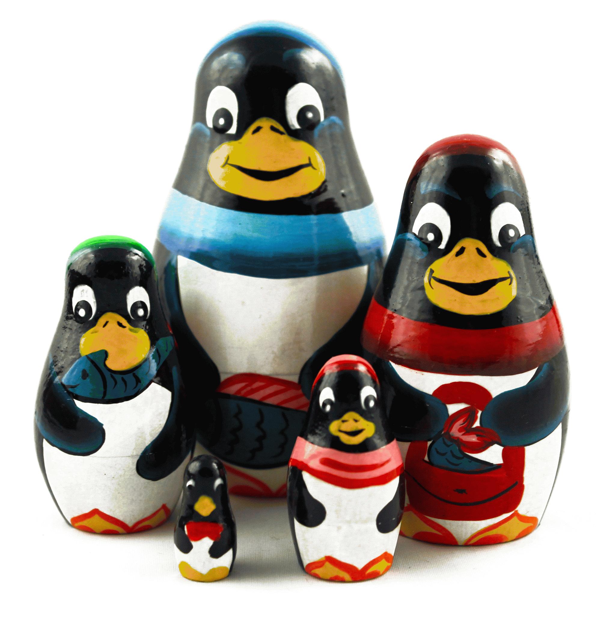 Penguin Family Nesting Dolls