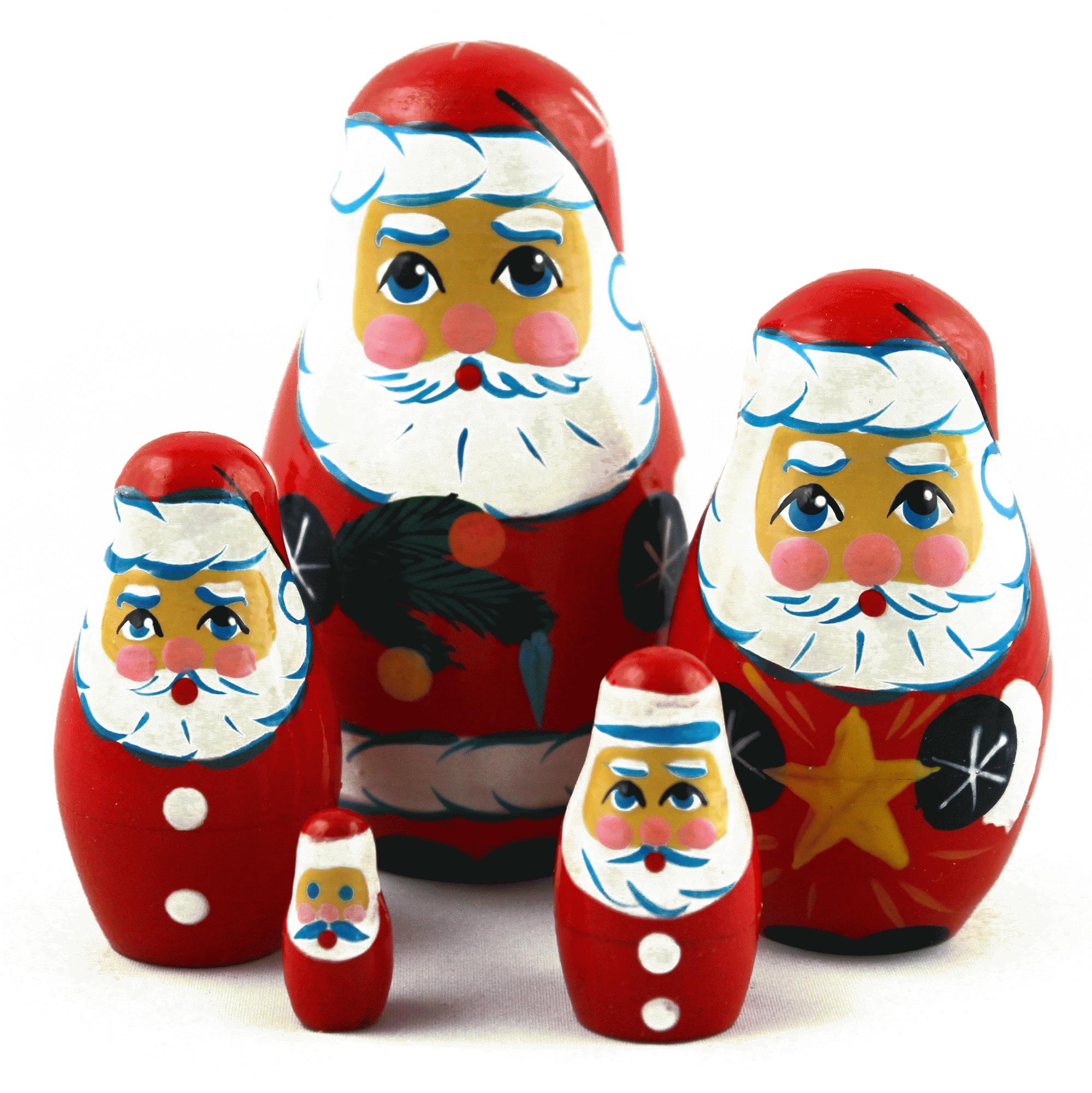 Santa Claus Matryoshka Nesting Dolls