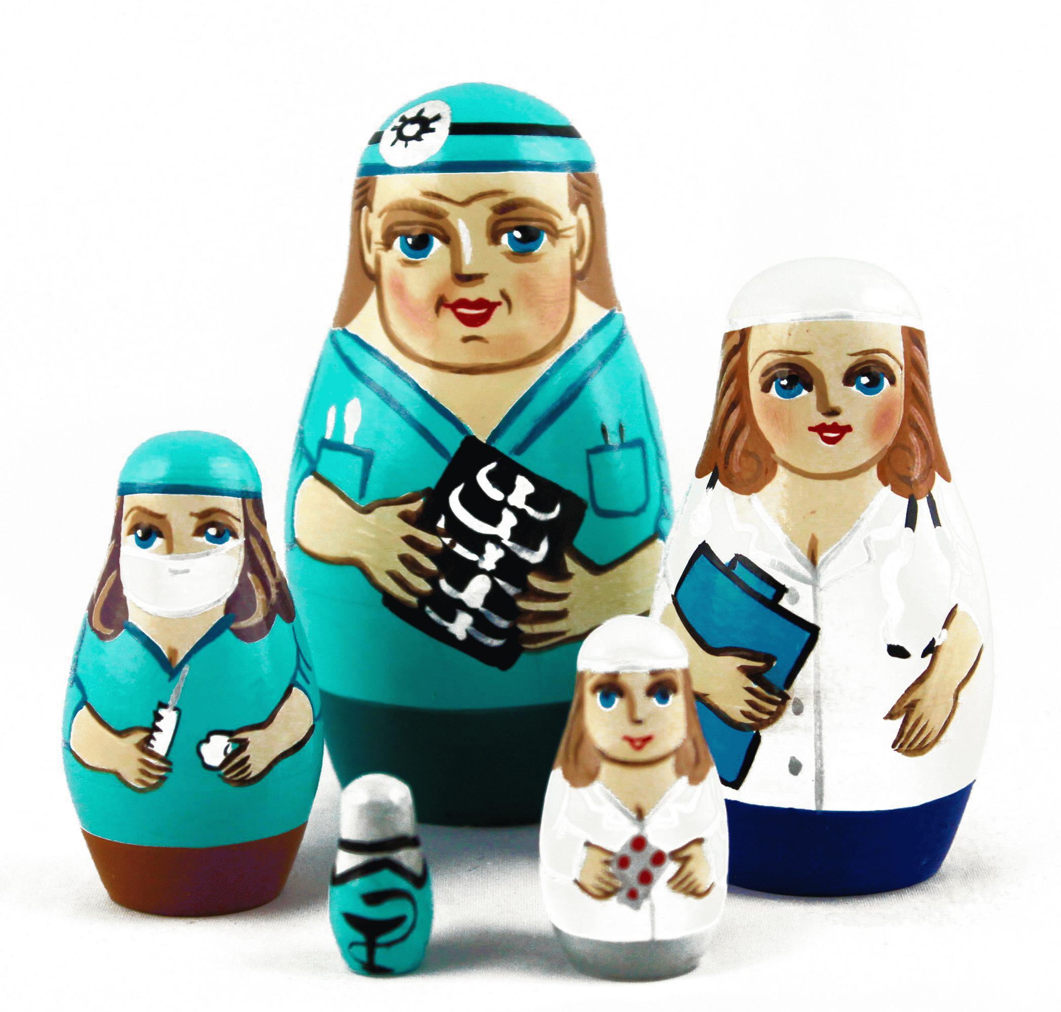 Medical Team Nesting Dolls