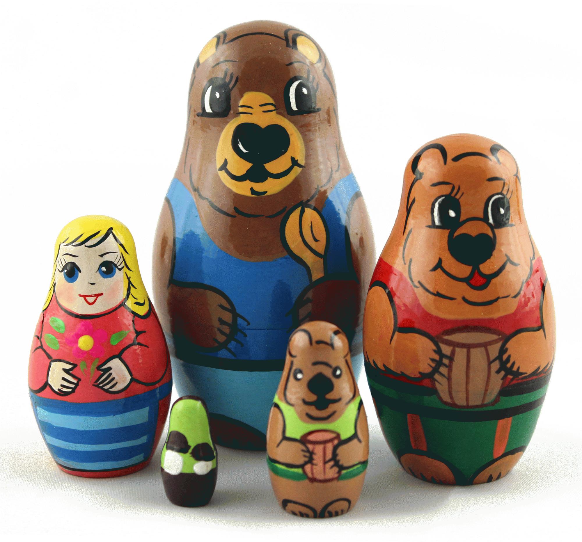 Goldilocks and the Three Bears Matryoshka