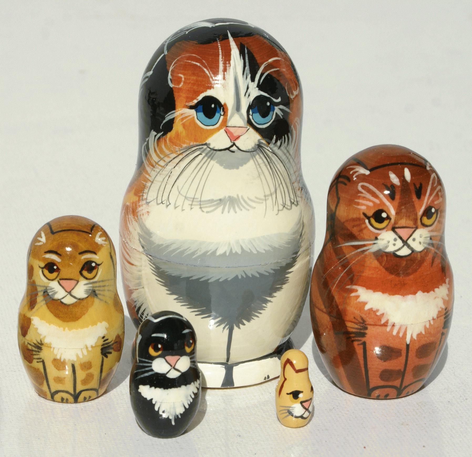 Cat Matryoshka Dolls