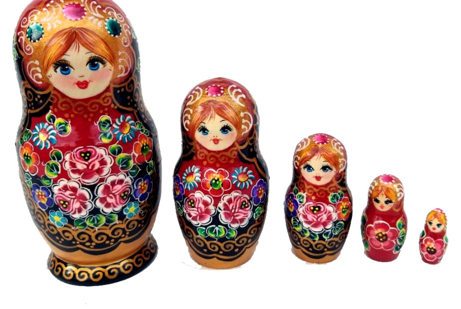 Red Floral Matryoshka
