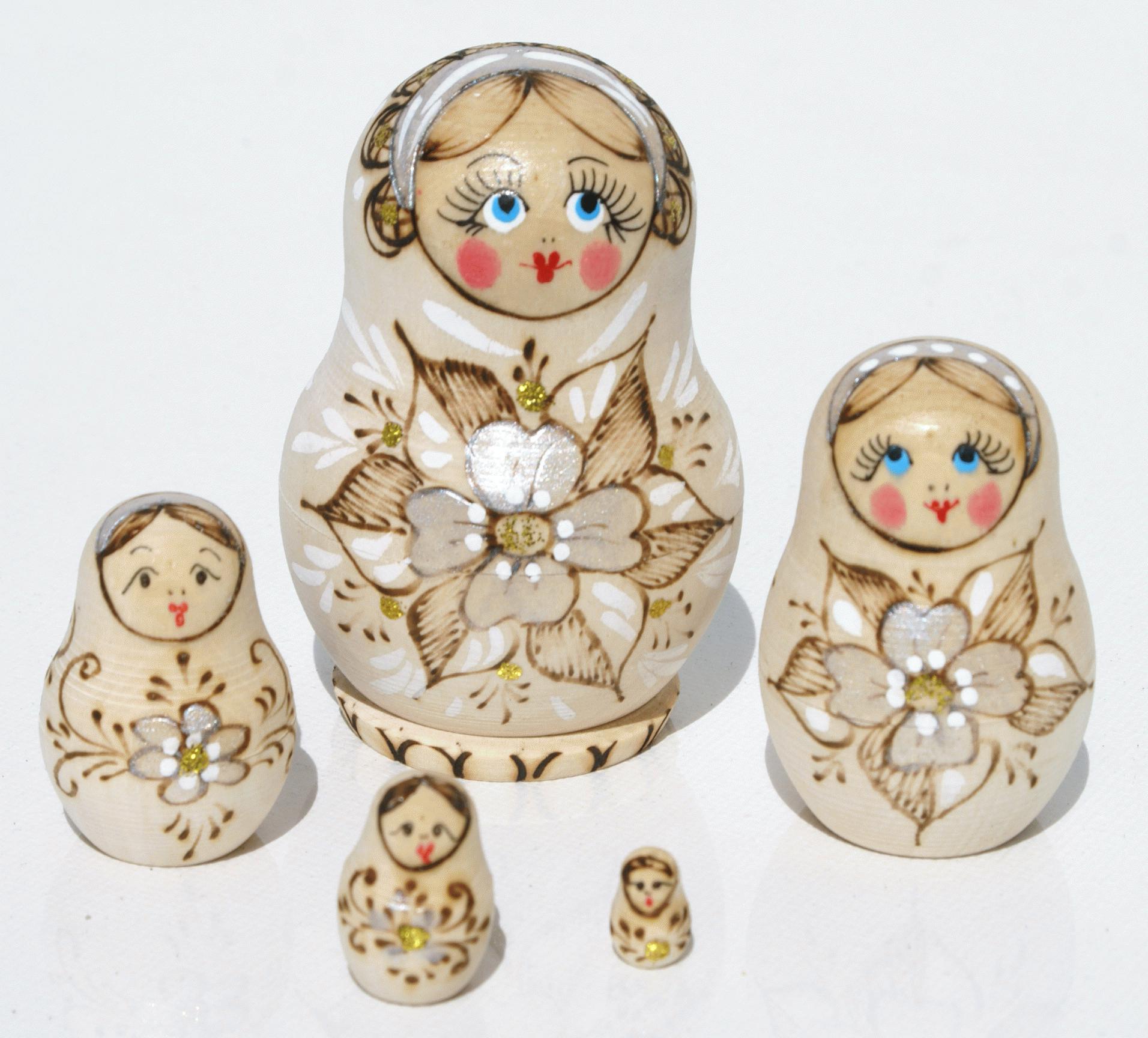 Natural Wood Matryoshka Doll