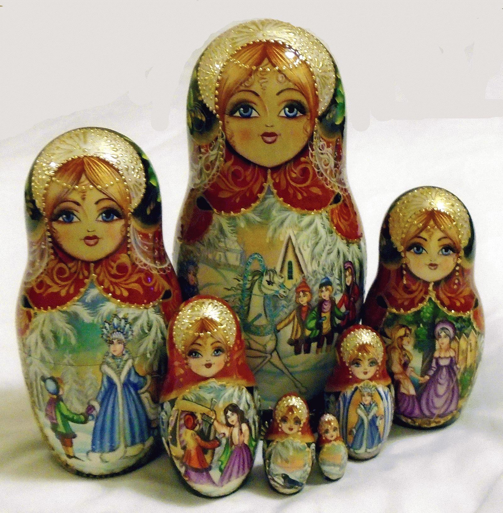 Snow Queen Matryoshka Nesting Doll