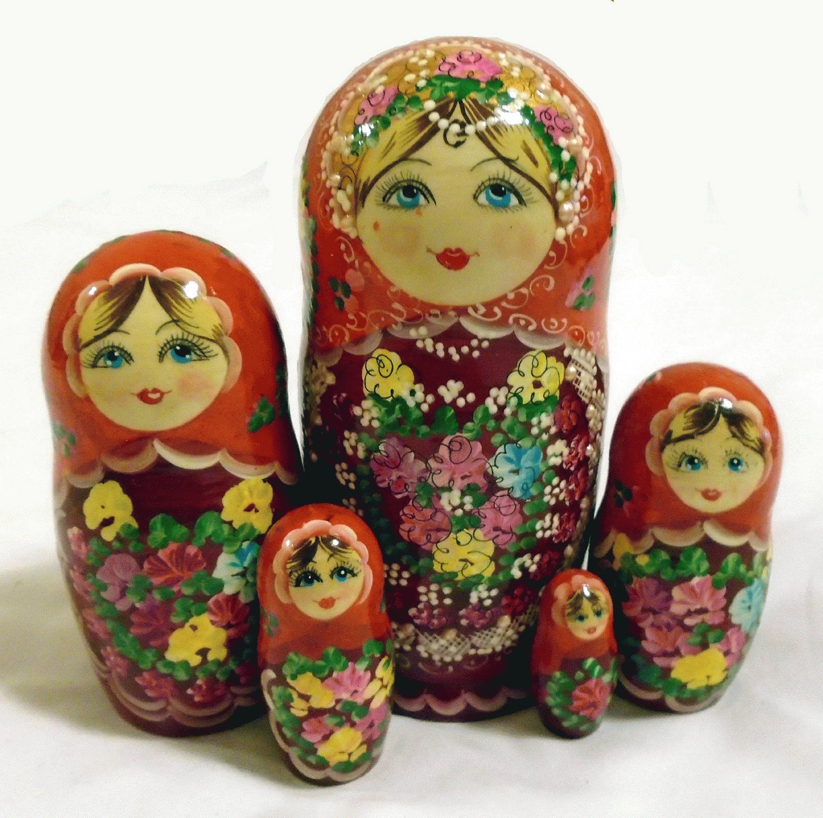 Red Floral Matryoshka
