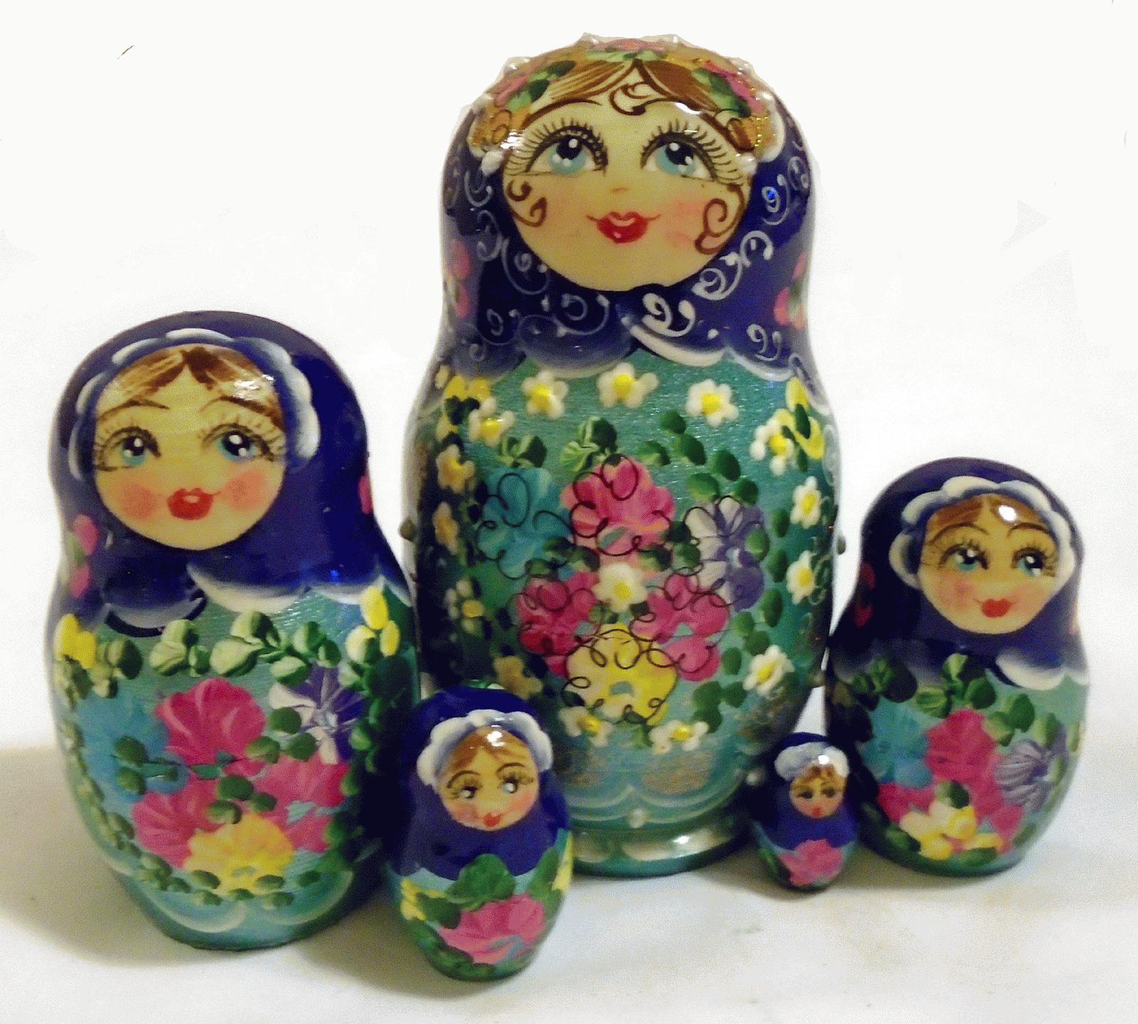 Floral Matryoshka Dolls