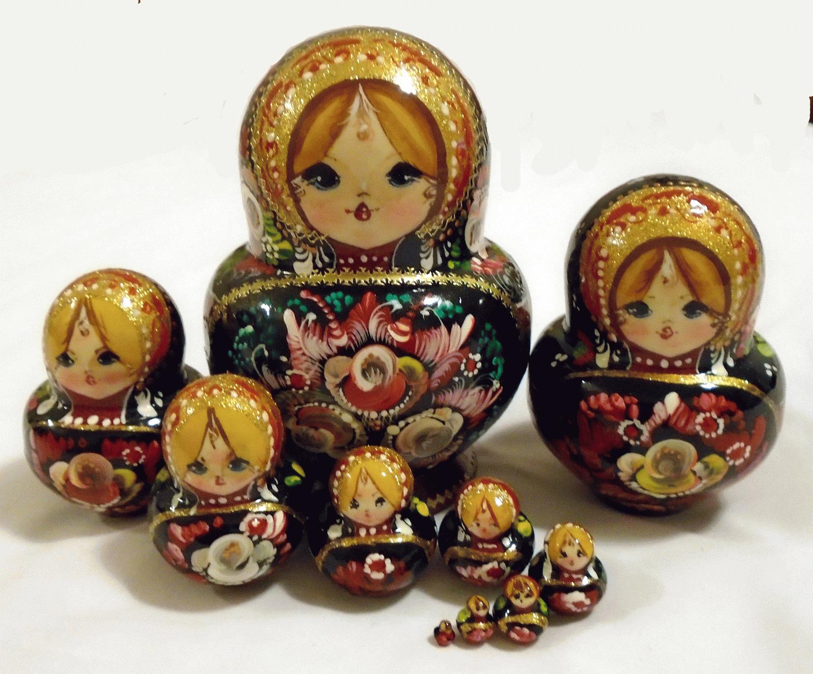 Traditional Floral Matryoshka