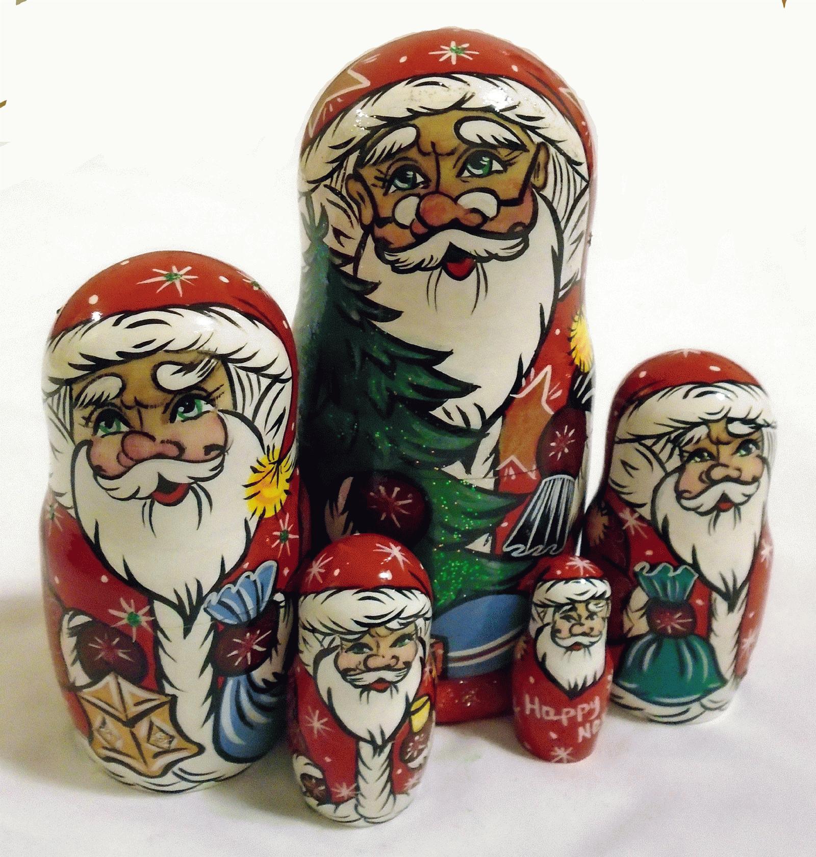Santa Claus Matryoshka Nesting Dolls
