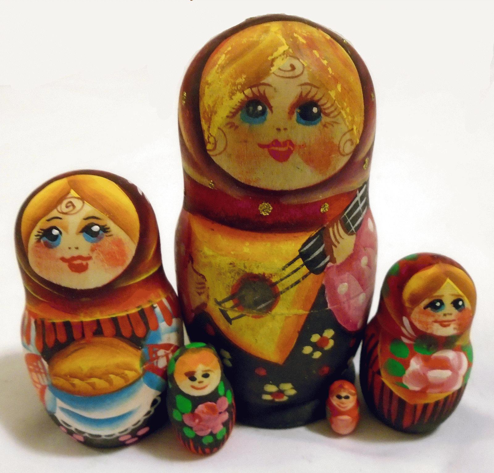Folk Musician Matryoshka Nesting Doll