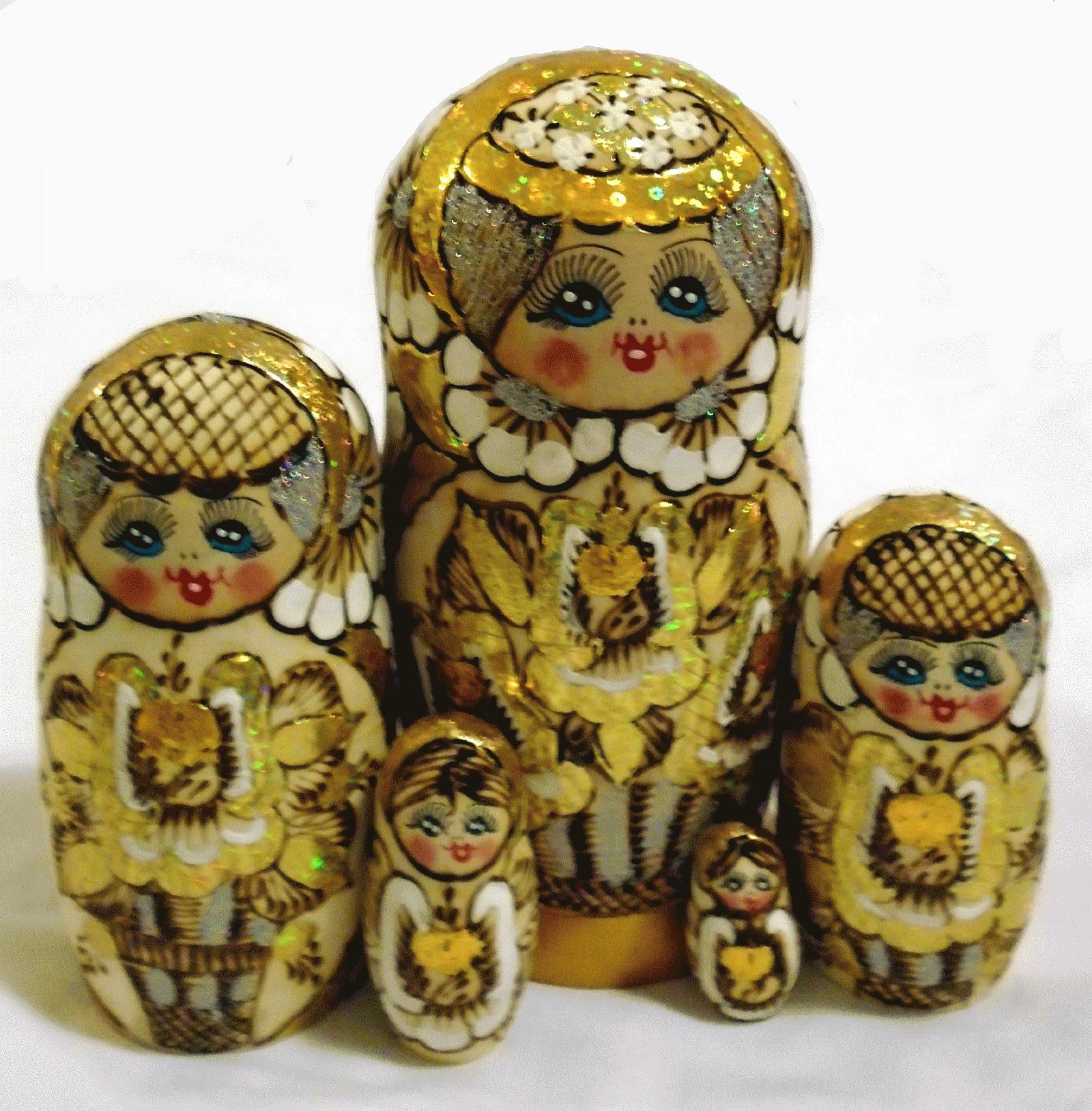Matryoshka with Glitter Accents
