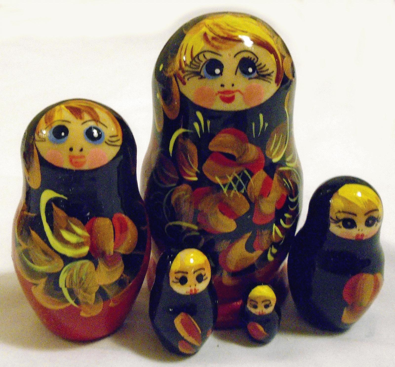 Dark Floral Matryoshka