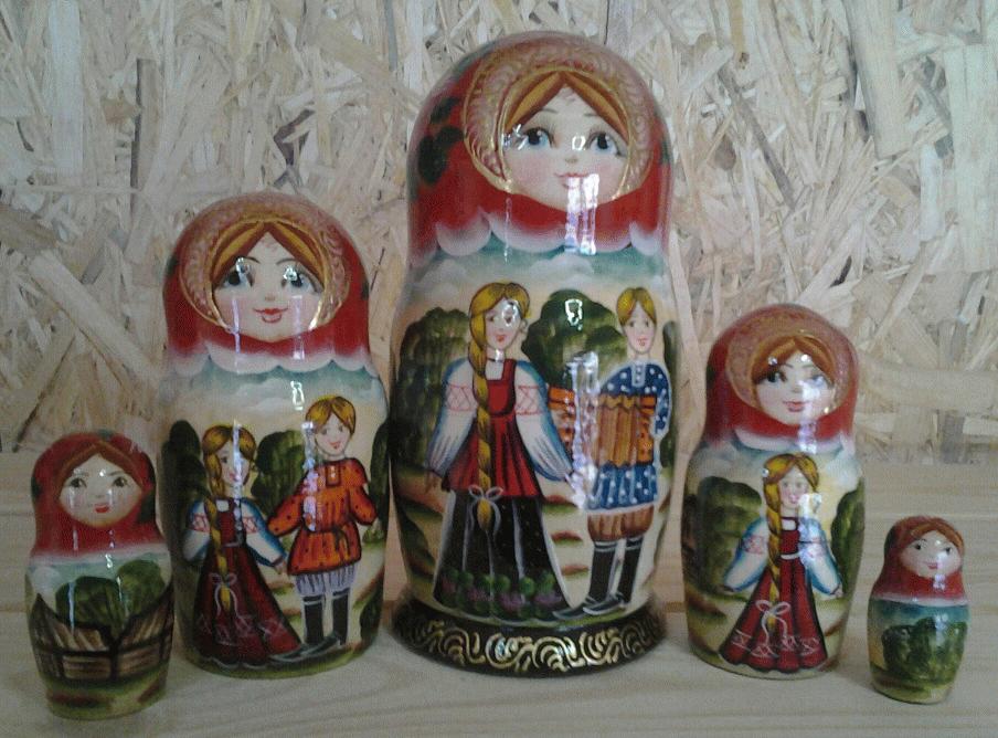 Matryoshka Doll Set with Musicians
