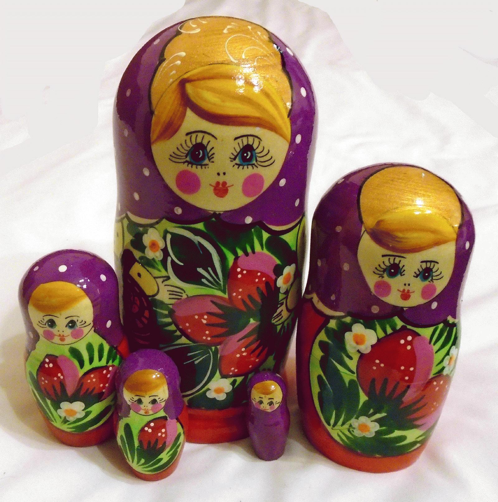 Floral Strawberry Matryoshka