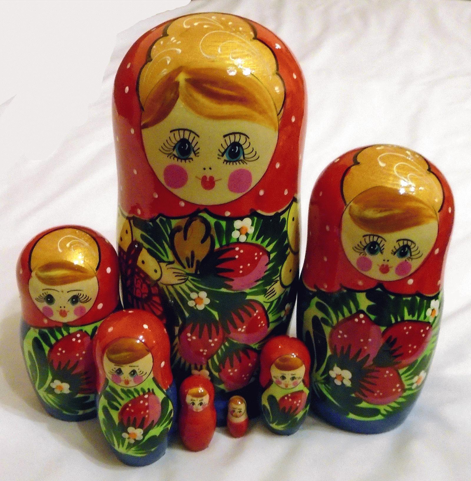 Nesting Dolls with Strawberry