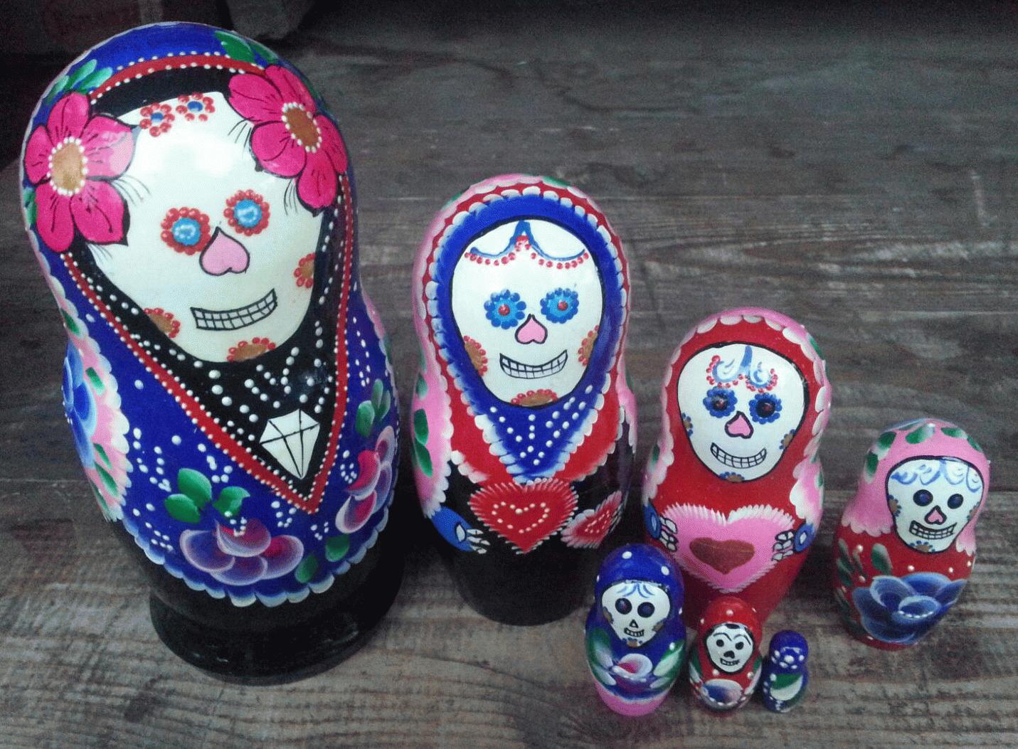 Day of the Dead Skull Matryoshka