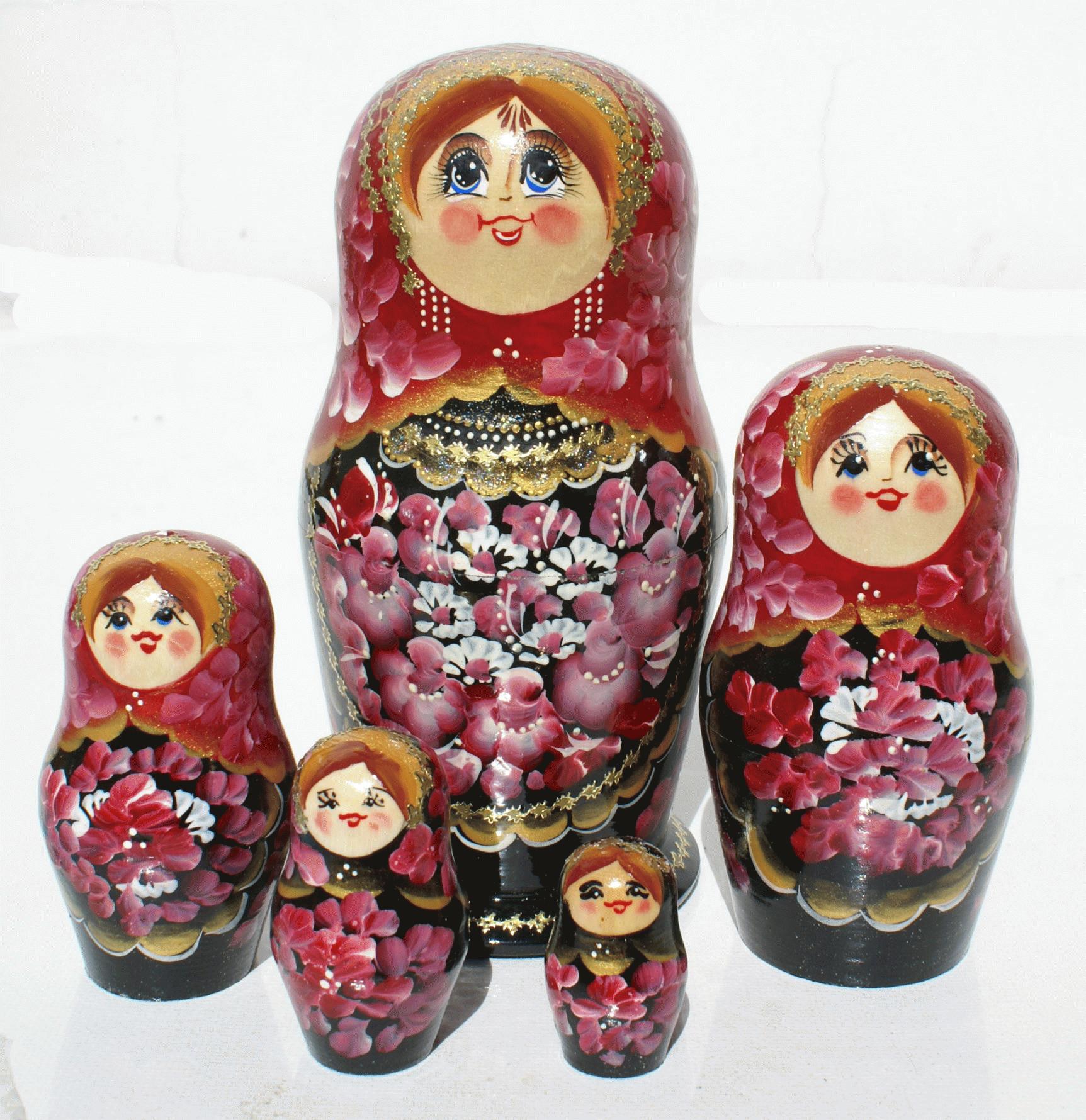 Red Floral Matryoshka