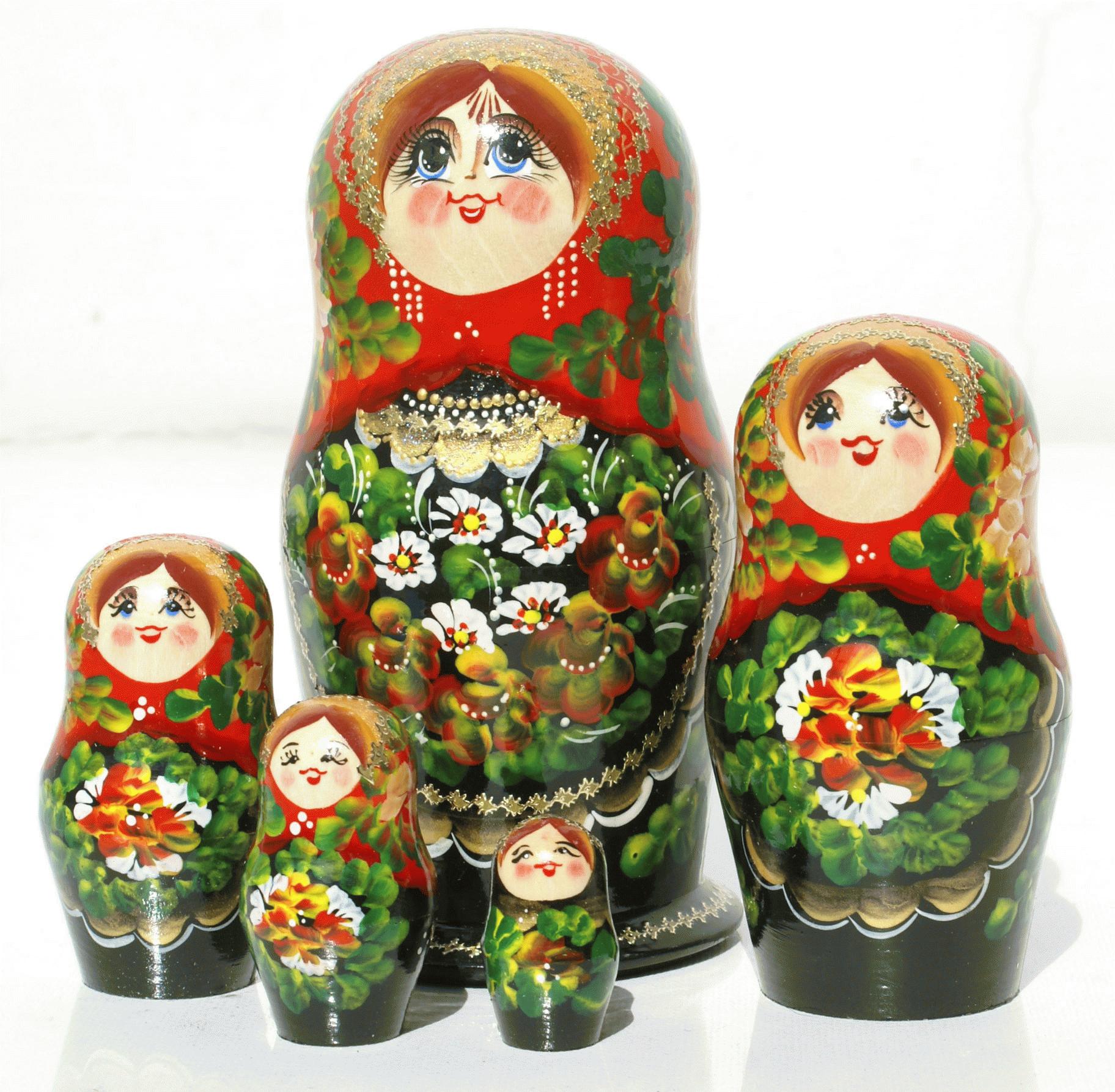 Red Headscarf Matryoshka