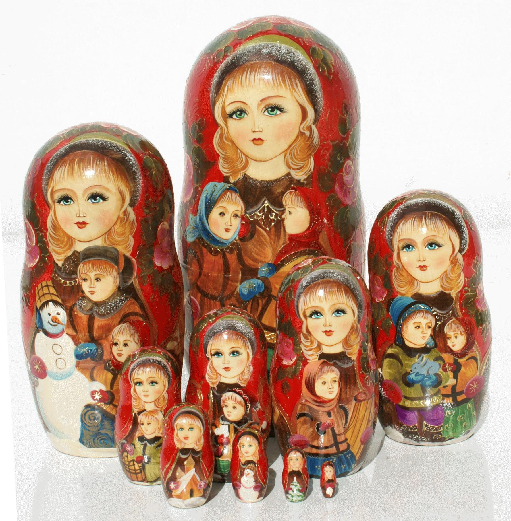 Winter Family Matryoshka