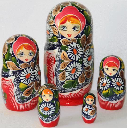 Matryoshka with Red Headscarf