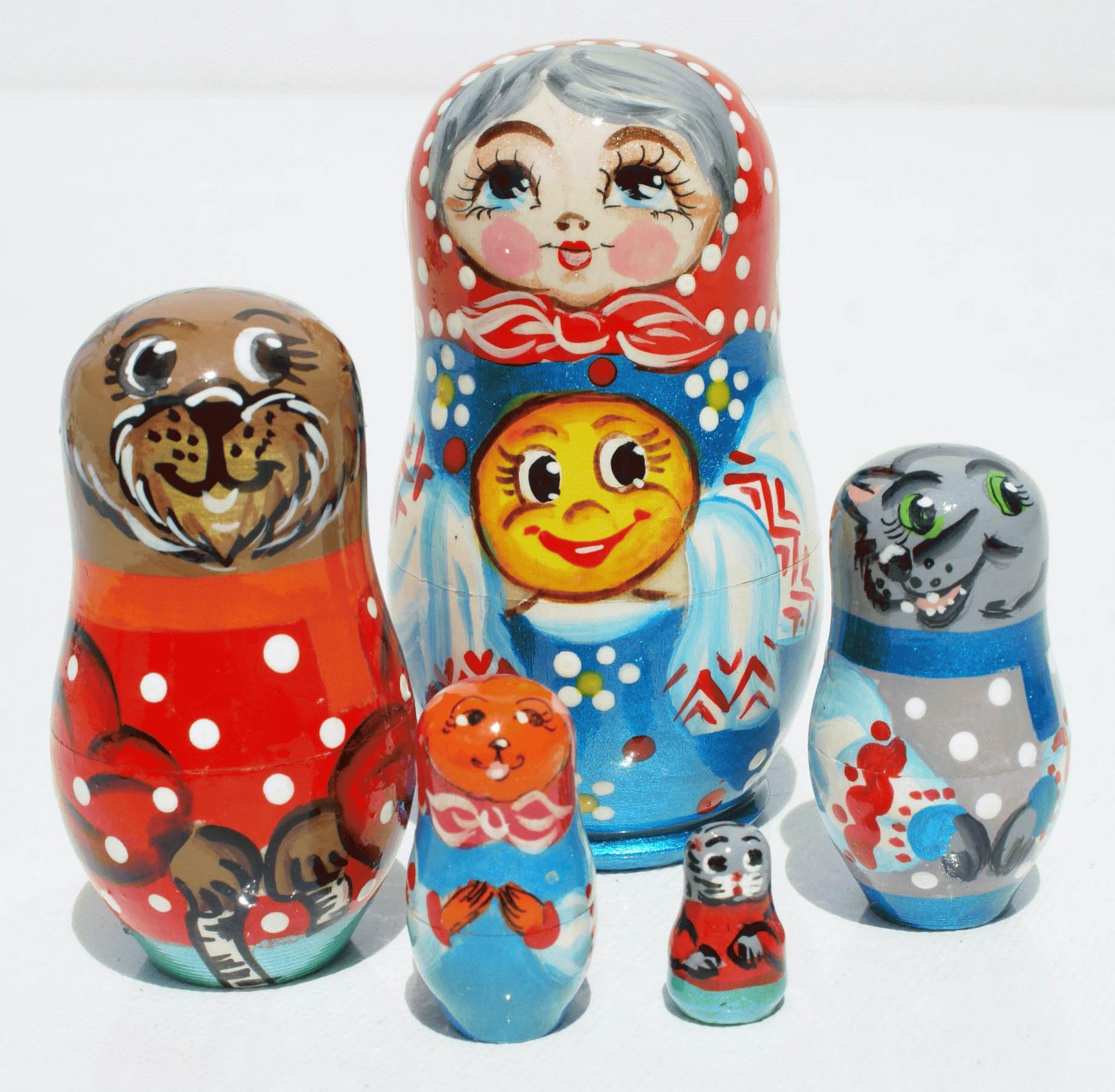 Kolobok Folk Tale Matryoshka