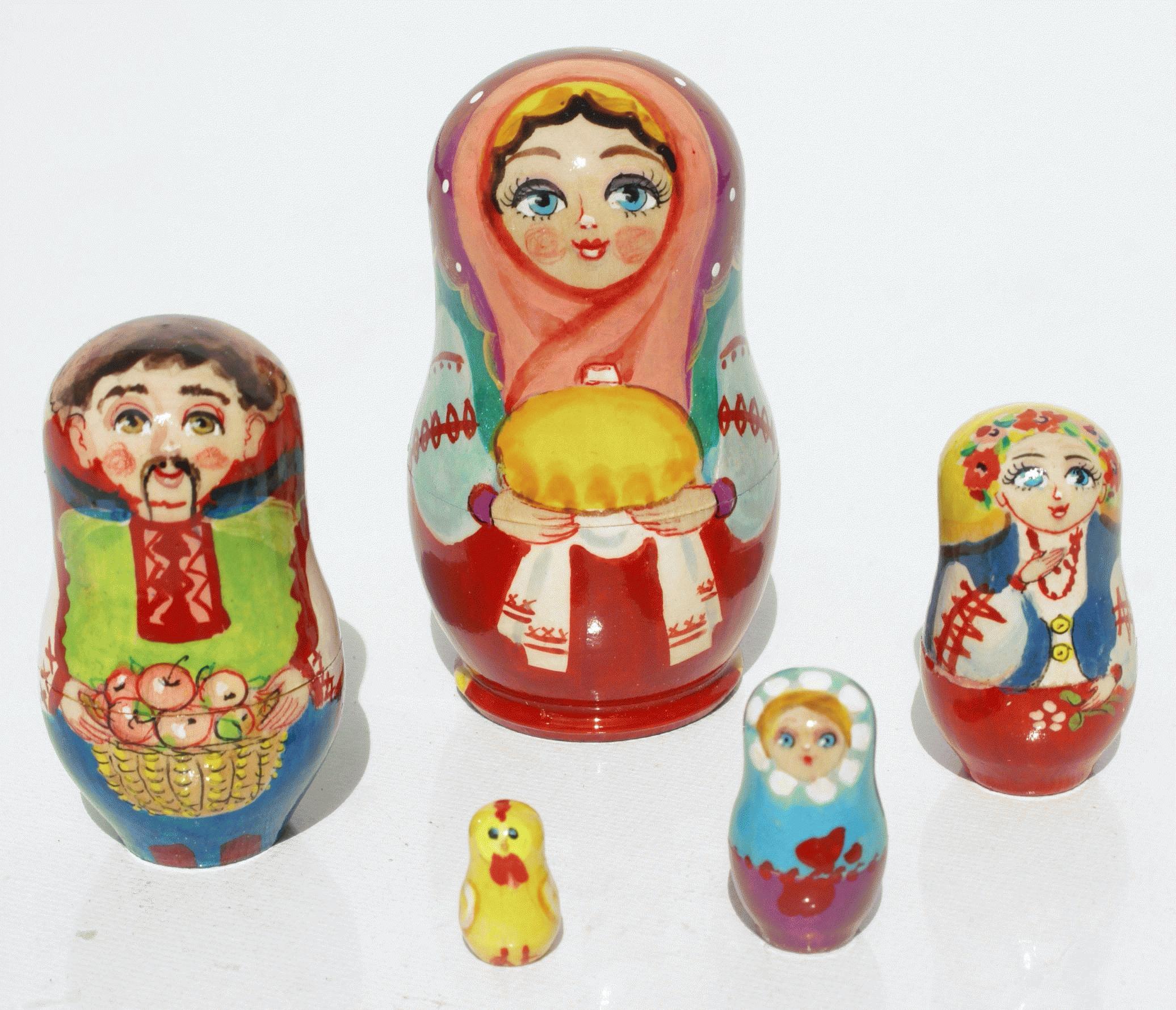 Folk Harvest Matryoshka Set