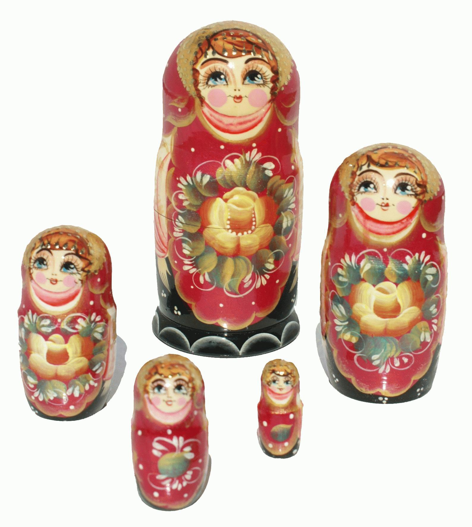 Red Matryoshka Nesting Doll