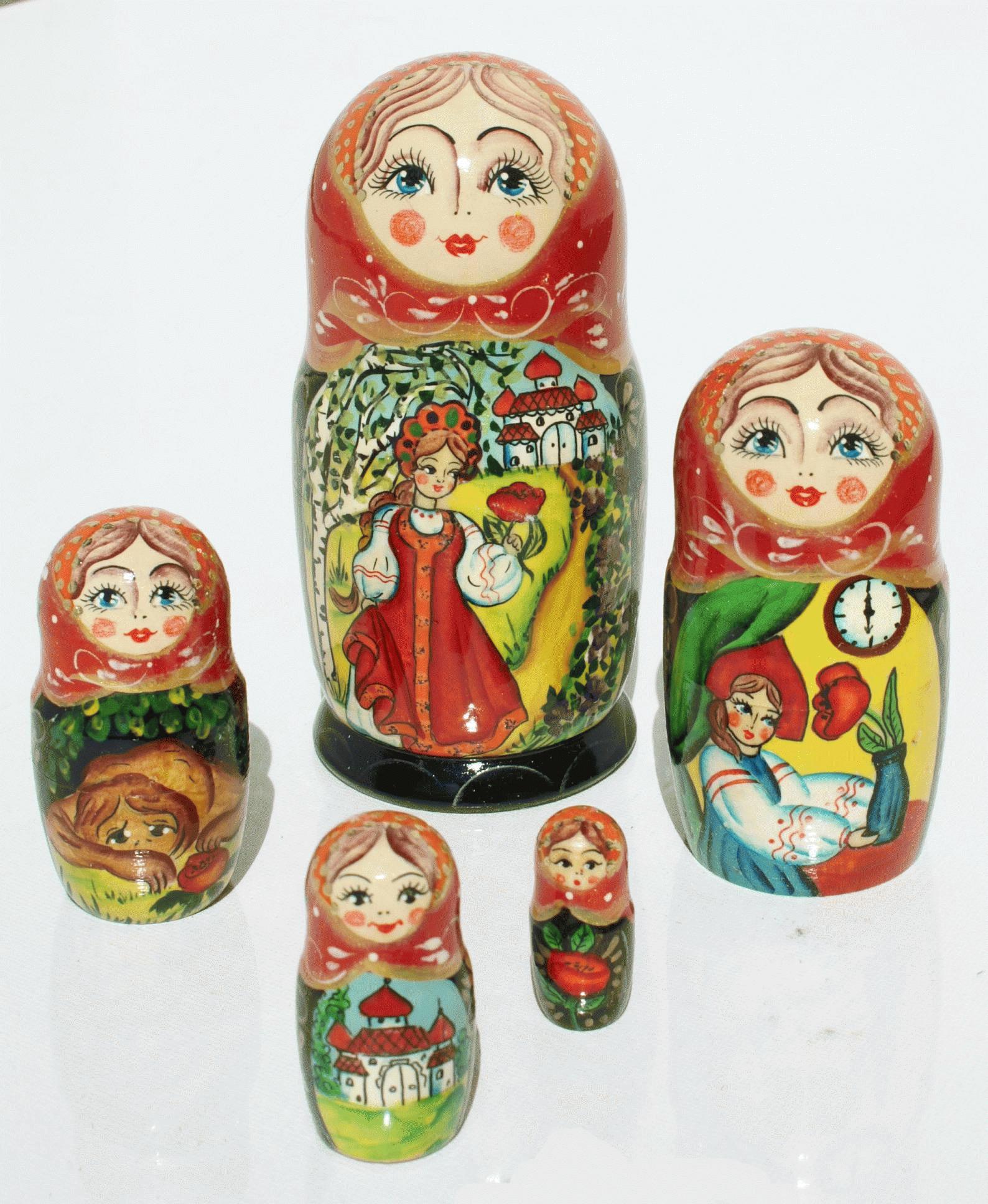 Scarlet Flower Matryoshka
