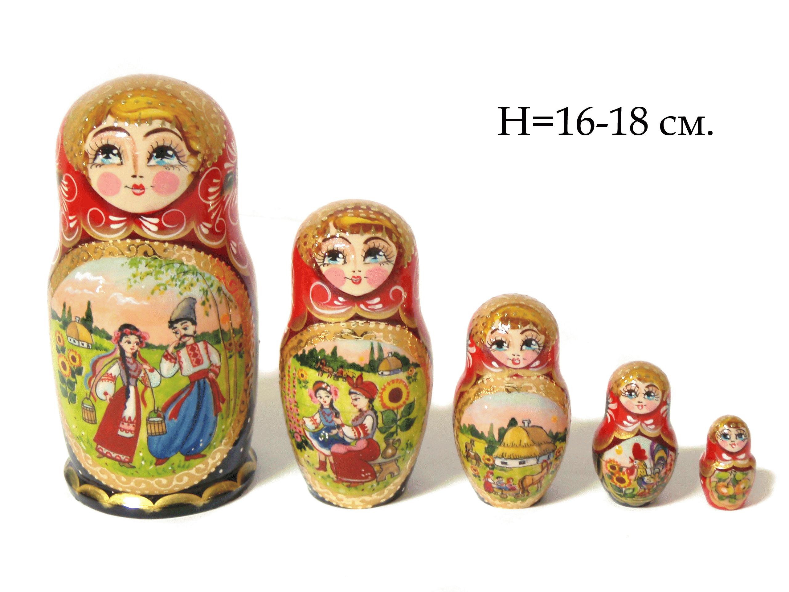 Ukrainian Folk Scene Matryoshka
