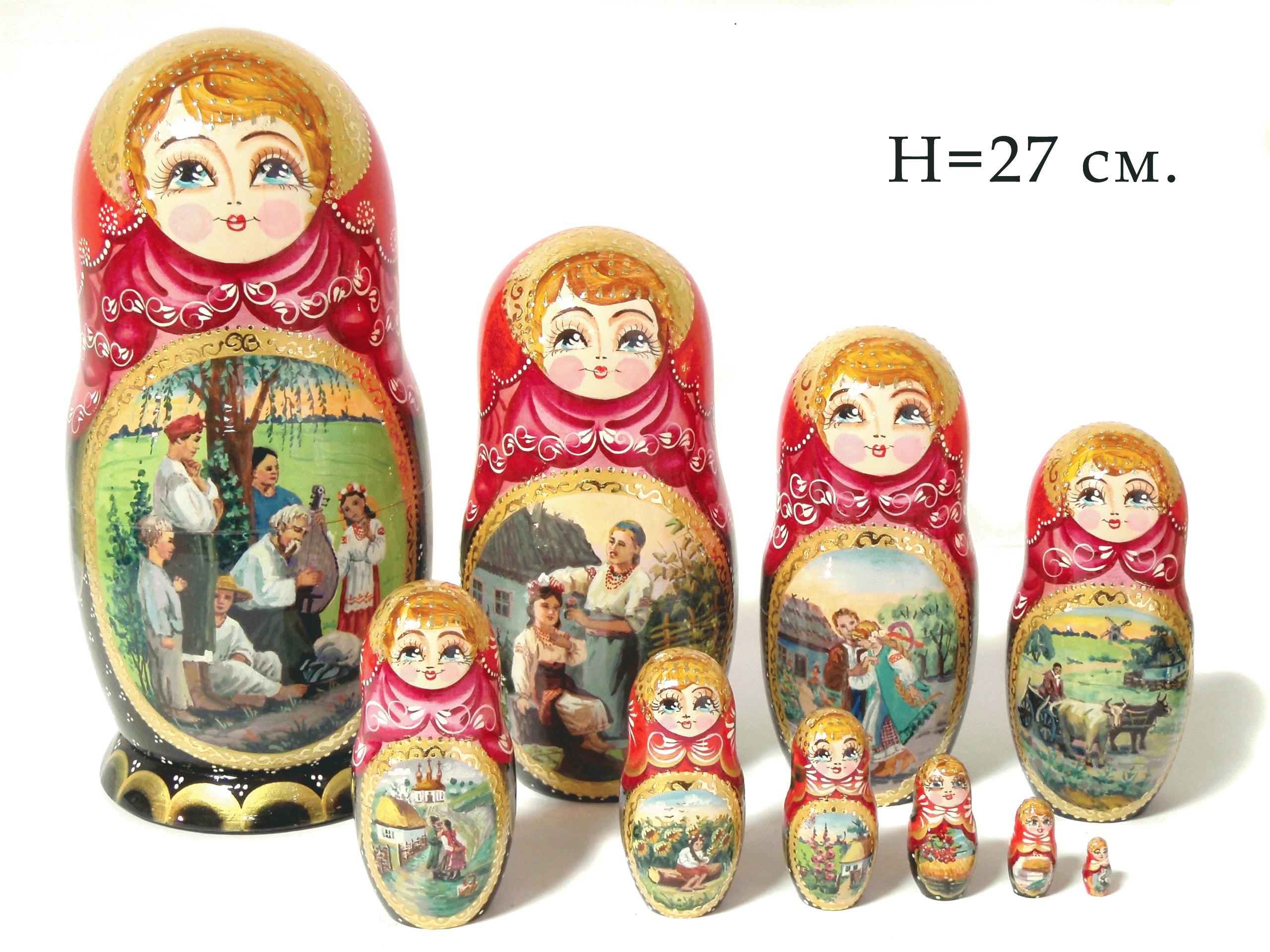 Wooden Matryoshka Nesting Dolls