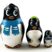 Mini Penguin Matryoshka