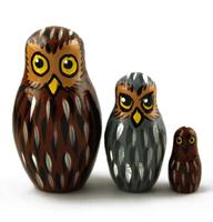 Owl Matryoshka Set